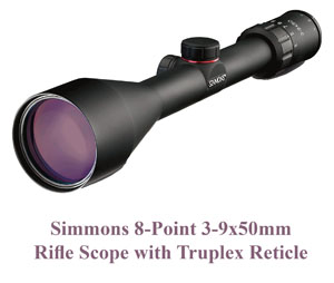 Simmons 8-Point Rifle Scope with Truplex Reticle