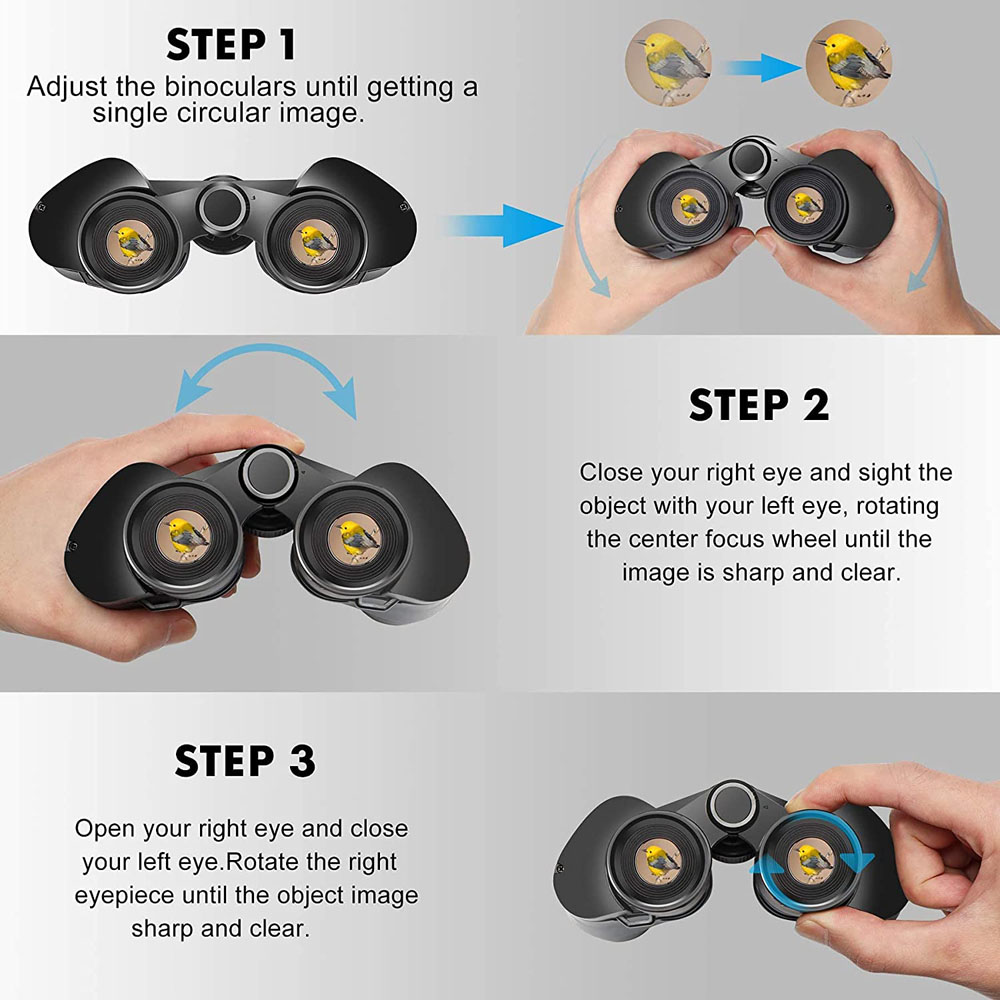 How to adjust binoculars