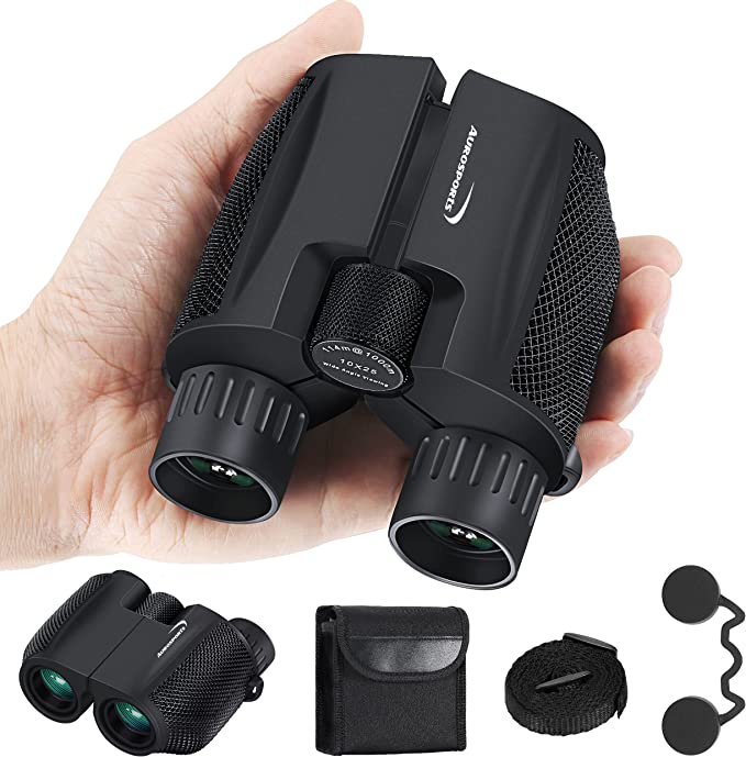 Aurosports 10x25 Folding Compact Binoculars