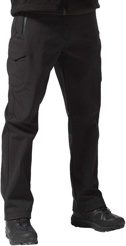 Free Soldier Men's Softshell Fleece Lined Hiking Pants