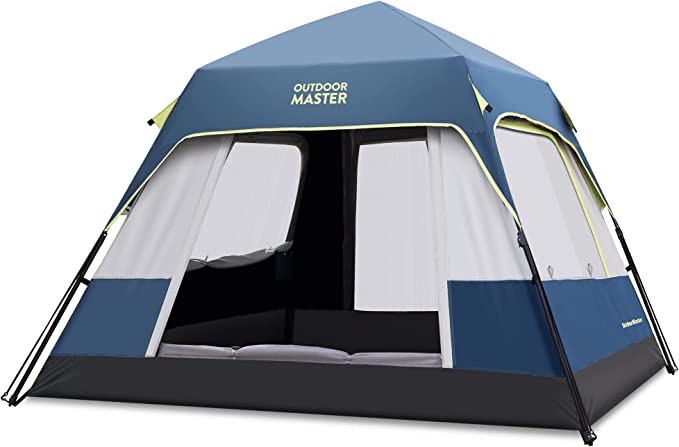 OutdoorMaster 4,6,8 Person lightweight Camping Tents for tall people