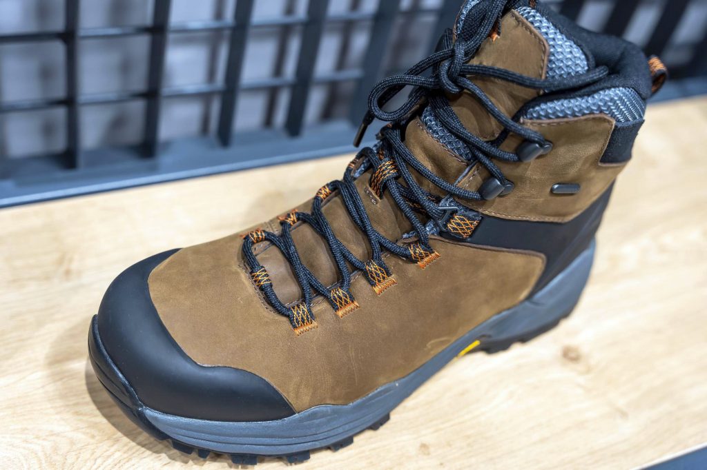 Premium full grain leather lace up hiker boots
