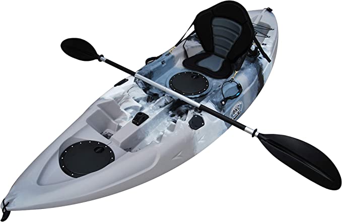 BKC FK184 Single Sit-On-Top Fishing Kayak