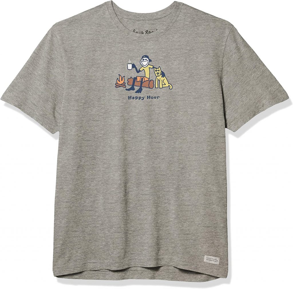 Men's Vintage Crusher Graphic T-Shirt, Happy Hour Camping