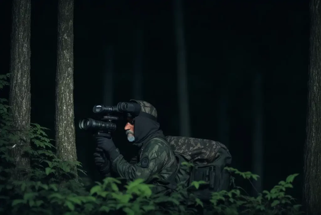 To use a night vision monocular